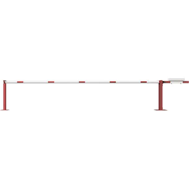 Access barrier with counterweight | and supporting post | clear width: 5000 mm | for padlock
